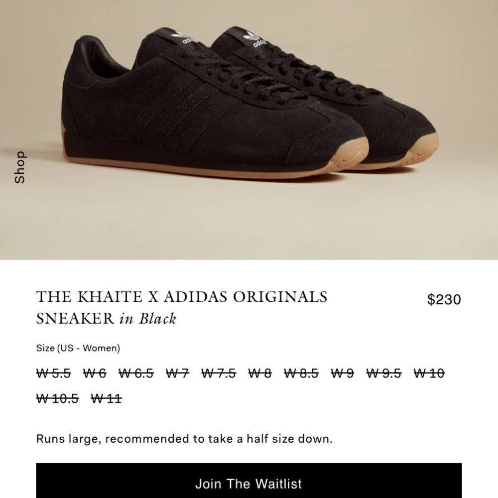 NWT Limited edition Adidas Khaite Country OG